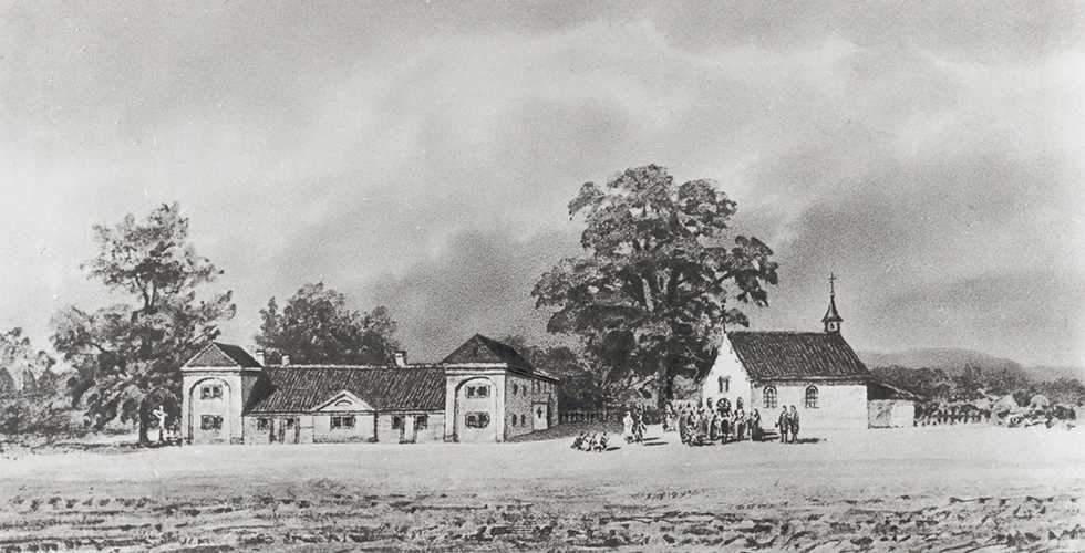 Inhaltsbild_Franziskanerkloster_1855 Inhaltsbild_Franziskanerkloster_1855